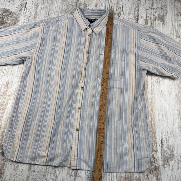 Big Dogs Lightweight Striped Button Up Shirt Sz L, Spring Easter - Picture 5 of 6